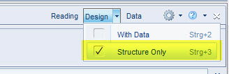 Web Intelligence - Structure only Mode
